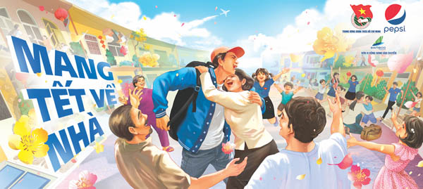 Poster dự án về quê đón Tết của Pepsi / Pepsi Việt Nam